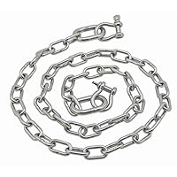 Extreme Max 3006.6575 BoatTector Marine-Grade Stainless Steel Anchor Lead Chain - 3/16