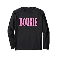 Bougie - Pink Letters Long Sleeve T-Shirt