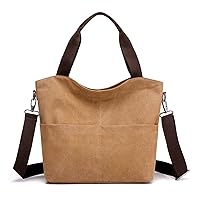 Handbag, Shoulder Bag, Stylish, Women's Tote Bag, Women's Mother's Bag, Women's Retro Canvas Crossbody Tote Bag, Casual Classic Top Handle Satchel Wallet, Hobo Shoulder Work, Briefcase, Handbag, Popular, For Business Trips, Commutes, Commutes, Commutes, Travel, Business Trips, Job Hunting, Birthday Gift (Color: Brown, Size: Free Size)
