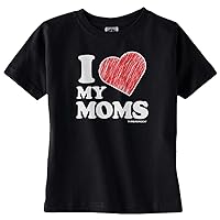 Threadrock Baby Girls' I Love My Moms Infant T-Shirt