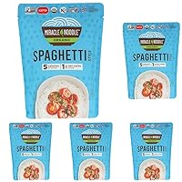 MIRACLE NOODLE Organic Ready To Eat Spaghetti Style Noodle, 7 OZ (Pack of 5)
