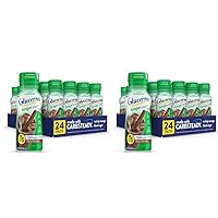 Glucerna Hunger Smart Shake, Diabetic Drink, Blood Sugar Management, 15g Protein, 180 Calories, Classic Chocolate, 10-fl-oz Bottle, 24 Count (Pack of 2)
