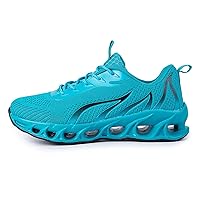 Mens Blade Fashion Sneakers Non Slip Casual Tennis Walking Fitness Shoes Shock Absorbing Running Shoes 36 Lake Blue