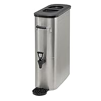 Winco SSBD-5 Stainless Steel Ice Tea Dispenser, 5-Gallon,Medium