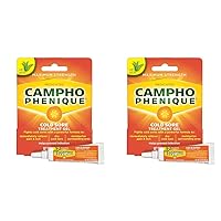 Campho-Phenique Cold Sore and Fever Blister Treatment for Lips, Maximum Strength Provides Instant Relief, Helps Prevent Infection to Promote Healing, Original Gel Formula, 0.23 Oz (Pack of 2)