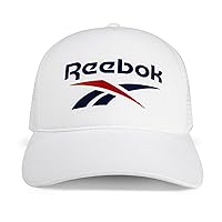 Reebok Trucker Mesh-Back Cap with Adjustable Snapback for Men and Women (One Size Fits Most)