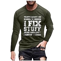 SHZFGUI Men's Black Long-Sleeved Sweatshirt Without Hood Casual Slim Regular Fit Long Sleeve Sports Tops Long Sleeve O-Neck Text Print Slim Fit Long Sleeve Shirt