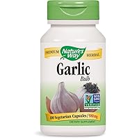 Nature's Way Garlic Bulb, 580mg, 100 Capsules (Pack of 2)