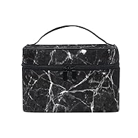 Cosmetic Bag Marble And Rock Crack Lines Abstract Women Makeup Case Travel Storage Organizer