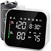 Blood Pressure Monitor Upper Arm Cuff 8.7-16.5in Blood Pressure Machine 2 User*120 Sets Memory Large LED Backlit Screen BP Monitor with Storage Bag