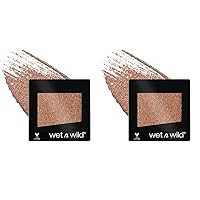 wet n wild Color Icon Glitter Eyeshadow Shimmer Nudecomer (Pack of 2)
