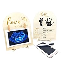 Baby Sonogram Picture Frame, Ultrasound Photo Frame, Baby Announcement, Nursery Decor for Birth Information, Expecting Parents to be Unique Gifts for Pregnant Women