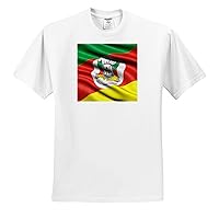 3dRose Flag of Rio Grande do Sul Waving in The Wind - T-Shirts (ts_341021)