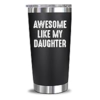 NewEleven Fathers Day Gift For Dad - Cool Dad Gifts From Daughter - Unique Birthday Present Ideas For Dad, Father, Husband, Bonus Dad, Step Dad, New Dad From Daughter, Daughter In Law - 20 Oz Tumbler