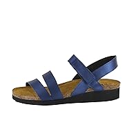 NAOT Footwear Women's Kayla Wedge Sandal with Cork Footbed and Arch Support - Adjustable 3-Strap Sandal With Backstrap-Lightweight and Perfect for Travel - Narrow to Medium Fit, Wide Option Available