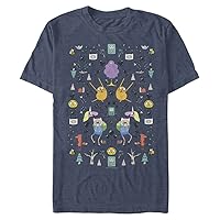 Adventure Time Men's Big & Tall Icons Sweater T-Shirt
