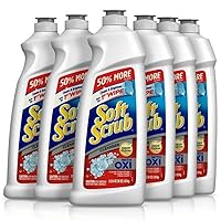 Soft Scrub Multi-Purpose Kitchen and Bathroom Cleanser with Oxi, 36 Ounce (Pack of 6)