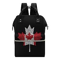 Canada Canadian Flag Diaper Bag Backpack Travel Waterproof Mommy Bag Nappy Daypack