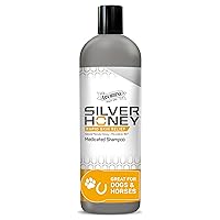 Silver Honey Rapid Skin Relief Medicated Shampoo, Medical Grade Manuka Honey & MicroSilver BG, Rejuvenating, Soothing & Hydrating, 16 fl oz