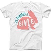 First Birthday Shirt - Easter Bunny - Easter 1st Birthday - White