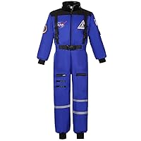 Kids Astronaut NASA Costume Space Suit for Halloween Dress Up
