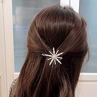 Pearl Crystal Hair Clip for Women Korean Hairpins Girl Hair Barrettes Fashion Hairgrip Side Clip Hair Accessories (Color : D)