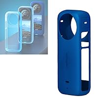 Silicone Protective Case Compatible with Insta360 X3 / ONE X3 Sleeve Case Cover Panoramic Action Camera Accessories (Blue)