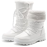 HEAWISH Women’s Winter Snow Boot Fur Lined Mid Calf Warm Boots