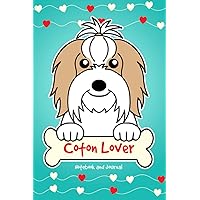 Coton Lover Notebook and Journal: 120-Page Lined Notebook for Writing and Journaling (6 x 9) (Brown and White Coton de Tulear)