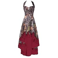 Camouflage and Lace Country Bridal Wedding Dress High Low Formal Dresses