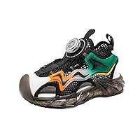 Lit𝐭le Big Boys Girls Summer Athletic Sandals Closed Toe Outdoor Hiking Sandals Lightweight Adjustable Shoes