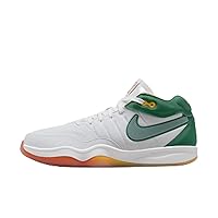 Nike G.T. Hustle 2 Men's Basketball Shoes (DJ9405-103, White/Malachite/Pure Platinum/Vintage Green) Size 14