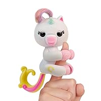 2023 New Interactive Baby Unicorn Reacts to Touch – 70+ Sounds & Reactions – Lulu (White)