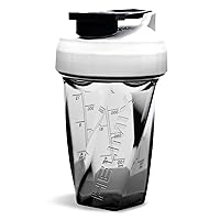 HELIMIX 1.5 Vortex Blender Shaker Bottle Holds Upto 20oz | No Blending Ball or Whisk | USA Made | Portable Pre Workout Whey Protein Drink Shaker Cup | Mixes Cocktails Smoothies Shakes | Top Rack Safe