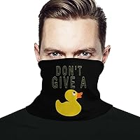Don't Give Duck Face Mask Unisex Neck Gaiter Seamless Face Cover Scarf Bandanas with Drawstring for Cycling Hiking