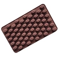 55 Cavity Small Coffee Bean Silicone Mold for Chocolate Ice Tray Candy