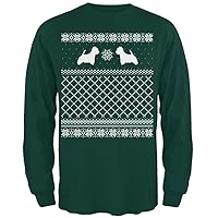 Animal World Westie Ugly Christmas Sweater Forest Adult Long Sleeve T-Shirt