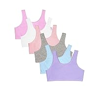 Fruit of the Loom Girls' Cotton Built-up Stretch Sports Bra