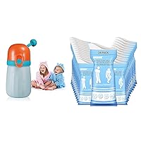Travel Urinal for Kids Pee Cups Portable Urinal & Emergency Urine Bags Vimit Bags 24 Pack