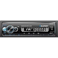 BLAUPUNKT Multimedia Car Stereo - Single DIN LCD Display with Bluetooth Streaming, Hands-Free Calling, MP3/USB Front Aux, AM/FM Receiver