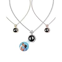𝟐𝟎𝟐𝟒 𝐍𝐄𝐖 𝐑𝐄𝐋𝐄𝐀𝐒𝐄 Necklace with Picture Inside - Personalized Picture Necklace, Projection Necklace with Photo Inside, Mothers Day Gift for Mom, Wife, Memorial, Birthday, Anniversary