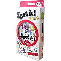 Spot It! 1,2,3 Matching Card Game | Fun Family Game Night Travel Game | Ages 3+ | 1-5 Players | 10 Min Playtime | By Zygomatic