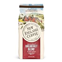New England Coffee New England Breakfast Blend, Medium Roast Ground Coffee, 12 Ounce (1 Count) Bag