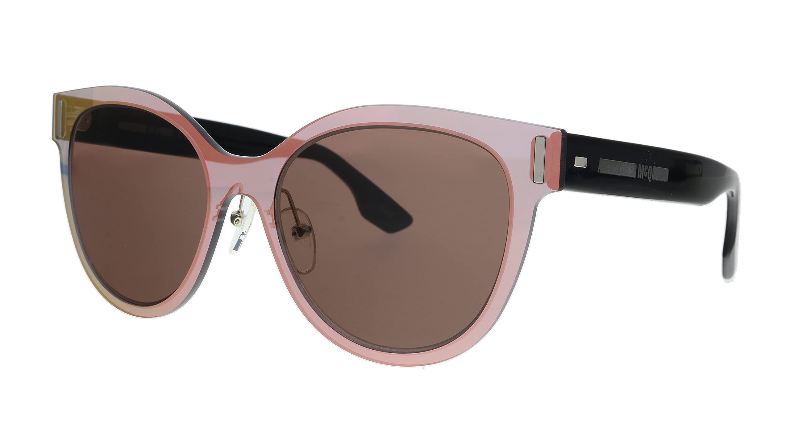 McQ 0023S 002 Pink/Black / Brown 0023S Round Sunglasses Lens Category 3 Lens