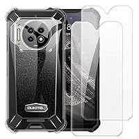 Case Cover Compatible with Oukitel WP19 Pro + [2 Pack] Screen Protector Tempered Glass Film - Soft Flexible TPU Silicone for Oukitel WP19 Pro (6.78 inches) (Transparent)