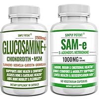 SAM-e + Glucosamine with Chondroitin Supplements Bundle