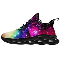 Galaxy Shoes for Men Women Road Running Shoes Non-Slip Walking Tennis Sneakers Cross Trainer Shoes Gifts