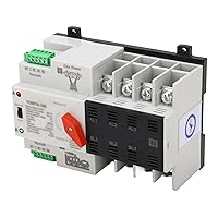 Double Power Automatic Transfer Switch for Metallurgy 400V AC - Responsive and Flame Resistant Industrial Switch, Dual Power Selector Switch - Ideal for Hospitals, Stores, and