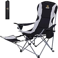 Nice C Beach Chair, Beach Chairs for Adults with Umbrella and Cooler (Set of Yellow) Camping Chairs, Portable Camping Chairs, Folding Camping Chair, Detachable Foot-Rest
