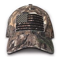Buck Wear Men's Smooth Operator Hat with Black Out American Flag